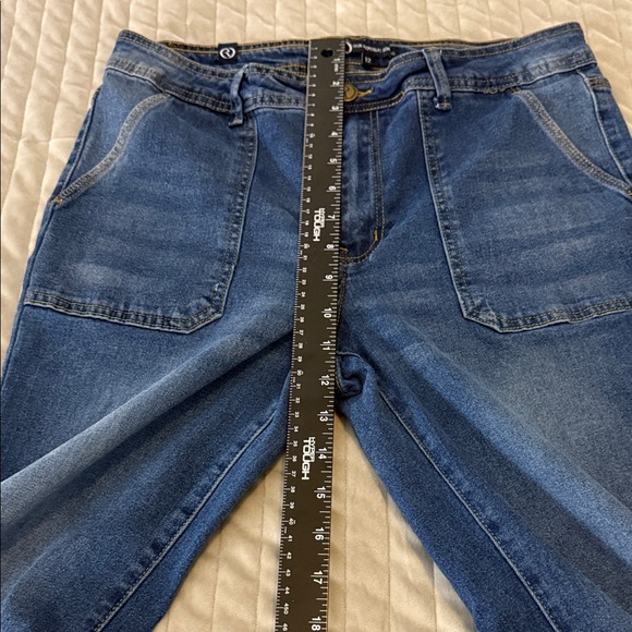 Our Republic For All Jeans Size 12 Blue Flare Stretch Denim Pants - Picture 8 of 11
